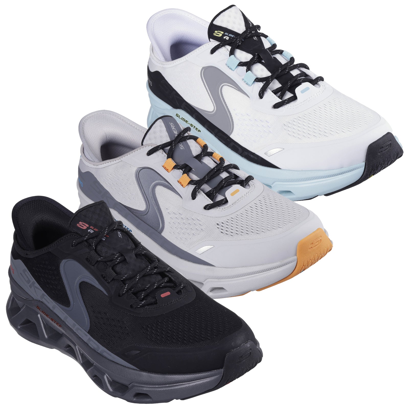 Skechers Mens Glide Step Atlus Slip Ins Trainers More Sports