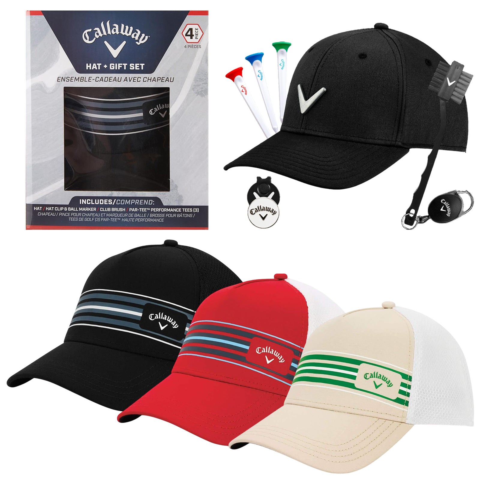 Callaway stripe mesh hat online