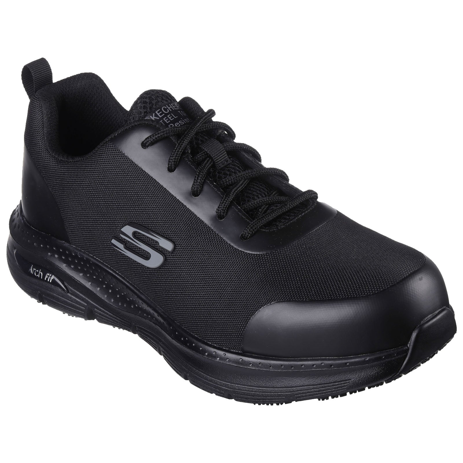 Skechers Mens Arch Fit Slip Resistant Ringstap Safety Work Shoes More Sports