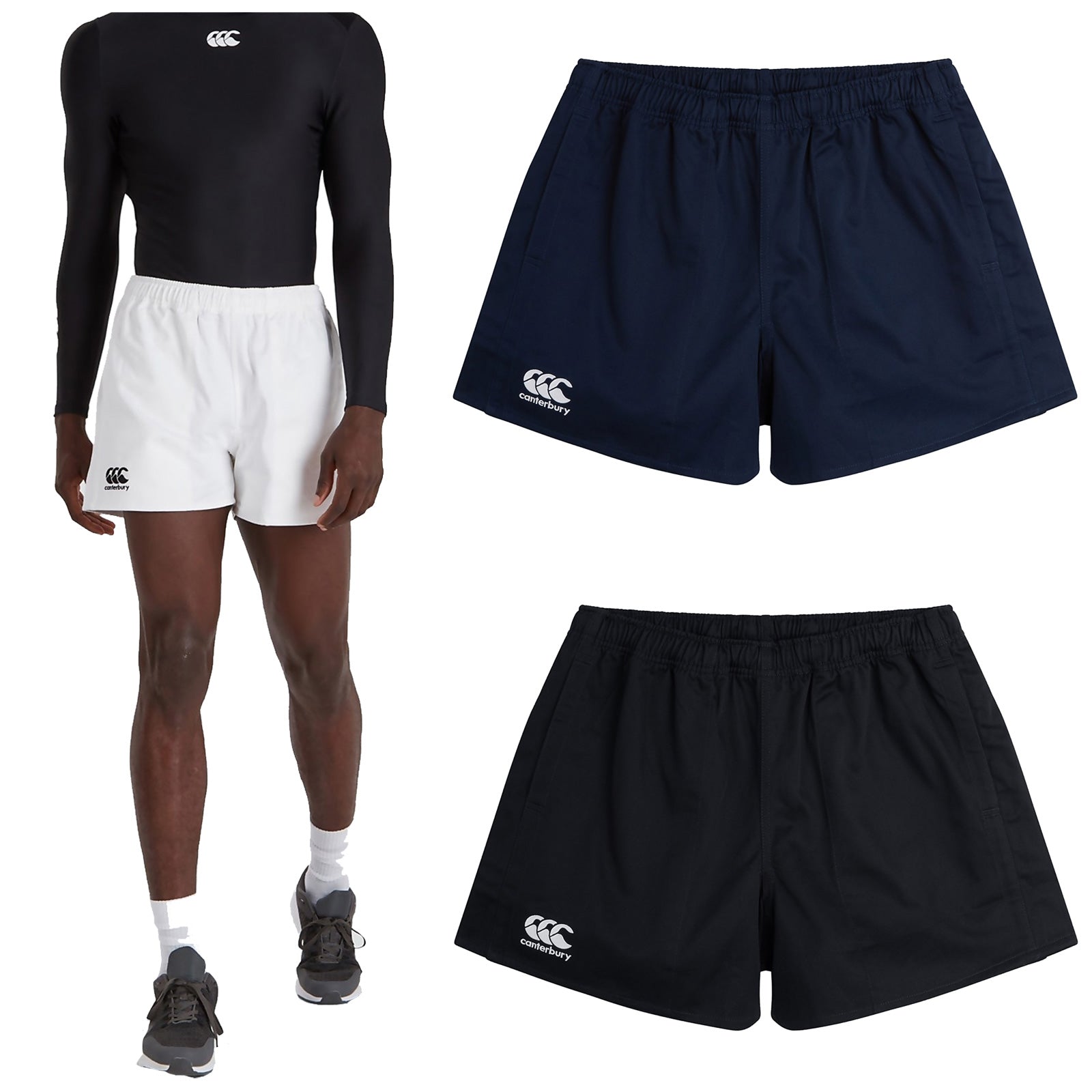 Canterbury men's professional 2024 cotton rugby shorts