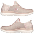 A light pink athletic shoe features a breathable upper and a textured white sole designed for comfort The shoe is displayed from the top view with both the upper and sole visible