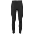 Black leggings displayed upright with a smooth, tight-fitting texture designed for comfort and flexibility in active wear contexts, suitable for sports or casual outings.