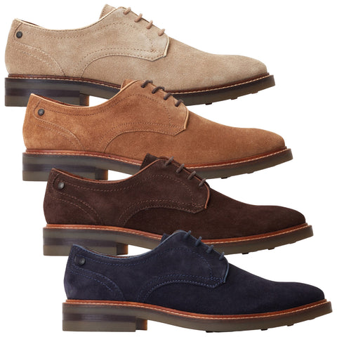 Base London Mens Mawley Suede Derby Shoes