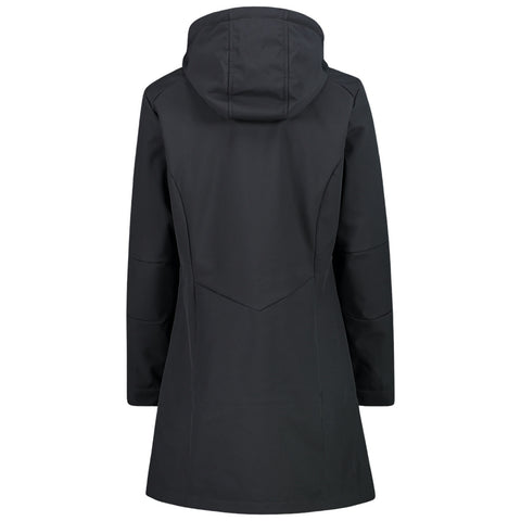 CMP Ladies Parka Zip Hood Longline Softshell Jacket