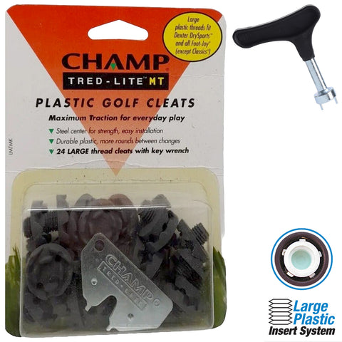 Champ Tred-Lite MT Large 9mm Plastic Thread Golf Shoe Cleats