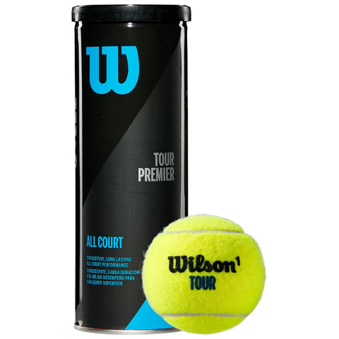 Wilson Tour Premier All Court Tennis Balls - (Damaged/Unsealed Packaging)