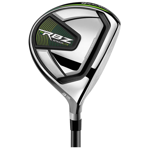 A golf driver with a sleek metallic head and a black shaft rests in an upright position showcasing its aerodynamic design and distinct branding features suitable for improving performance on the course.