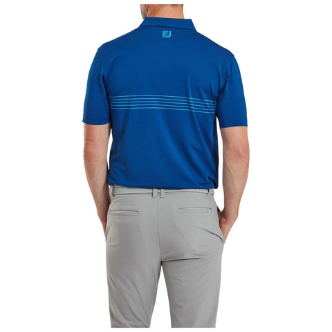 FootJoy Mens Engineered Pinstripe Lisle Polo Large