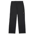 Black cargo pants feature multiple pockets and a straight-leg cut designed for utility and comfort displayed against a plain white background