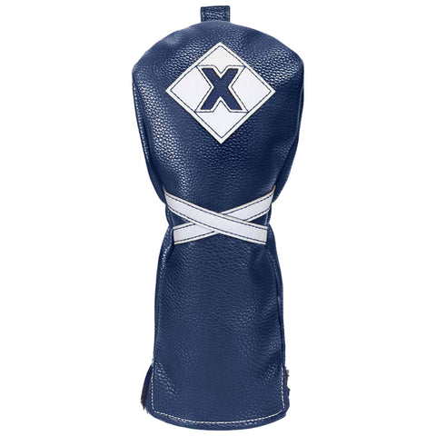 A blue boxing glove stands upright its textured surface gleaming the glove is secured with white straps creating a contrast against the deep blue color providing a training context