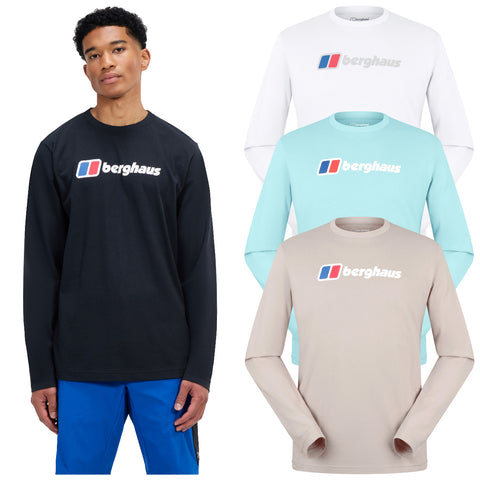 Berghaus Mens Big Logo Long Sleeve T-Shirt