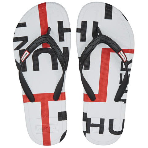 Hunter Ladies Original Exploded Logo Flip Flops