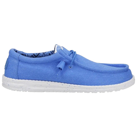 Hey Dude Mens Wally Canvas Shoe Blue