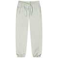 Light green jogger pants are displayed standing upright with an elastic waistband and drawstring detailing featuring two side pockets suitable for casual or athletic wear.