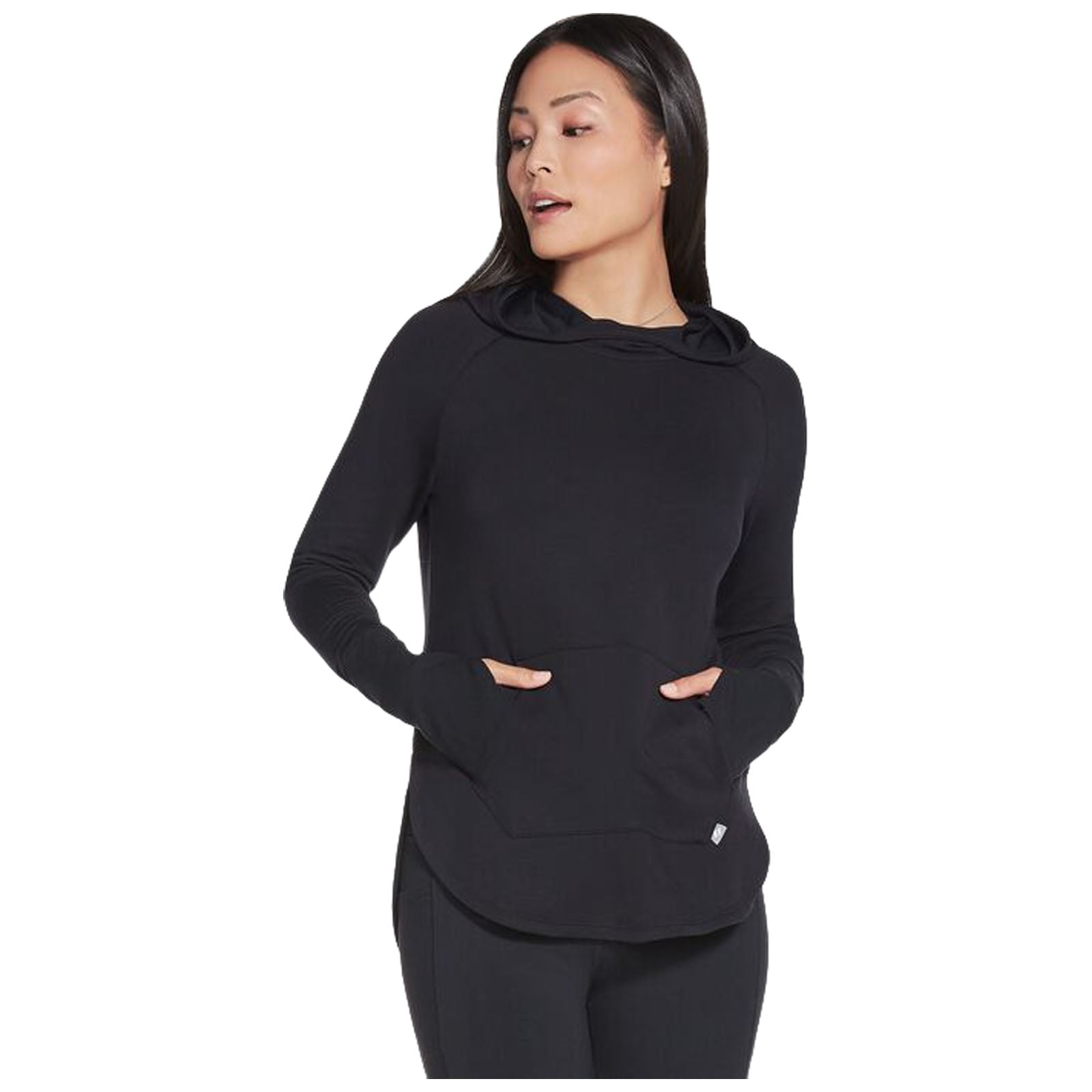 Skechers hoodie womens sale black