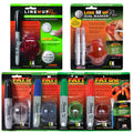 Golf ball alignment tools are displayed in packaging showcasing various markers and aligners for precision in putting. Each package highlights features like improved sinking and accuracy in strokes.