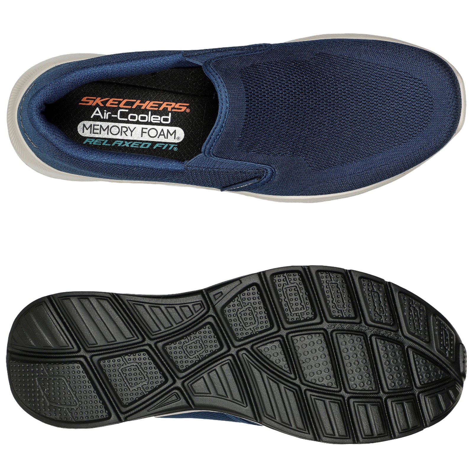 Skechers air cooled memory foam trainers on sale