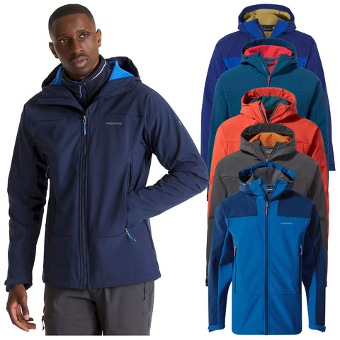 Craghoppers Mens Tripp Hooded Softshell Fleece Jacket