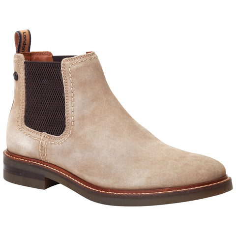 Base London Mens Portland Suede Chelsea Boots