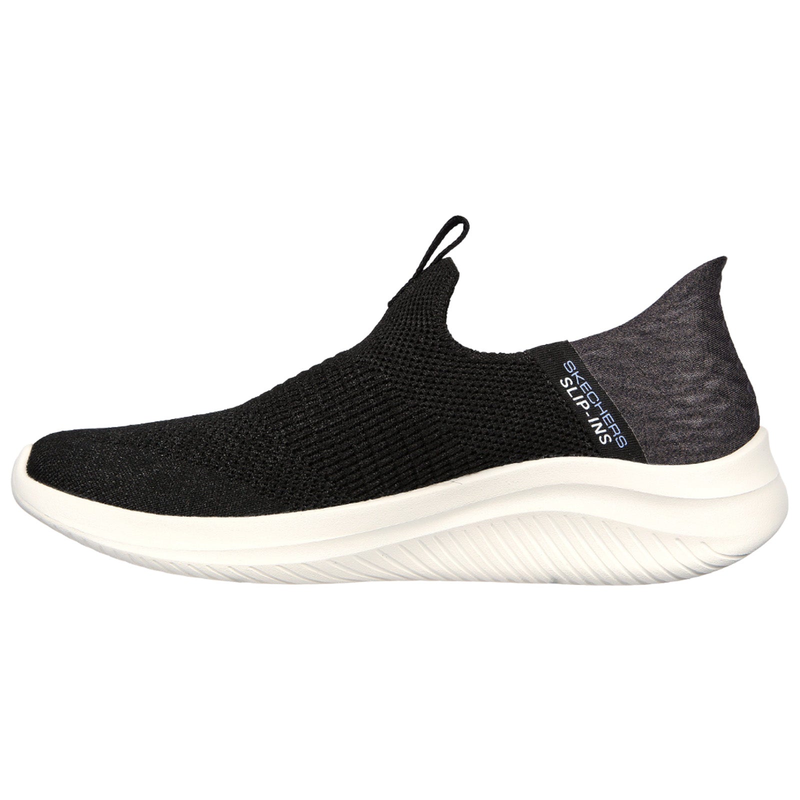 Skechers Ladies Ultra Flex 3.0 Smooth Step Slip Ins Trainers 4 UK Wide Black White