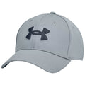 A gray baseball cap features a prominent black logo on the front with a curved brim designed for sun protection and casual wear. The background is a plain white.