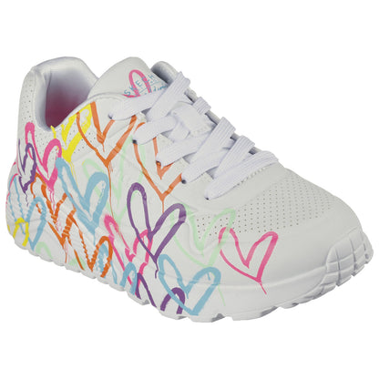 Skechers x JGoldcrown Junior Uno Lite Spread the Love Trainers 314064L