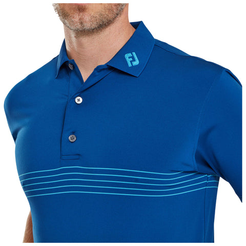 FootJoy Mens Engineered Pinstripe Lisle Polo - L