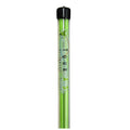 A tall, green alignment stick stands upright with a black top cap displaying the text TOUR A ALIGNMENT STICKS in a clear design, suggesting use in golfing practice or alignment exercises.