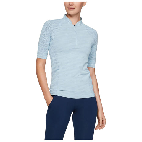 Under Armour Ladies Seamless Half Zip Polo Shirt XS