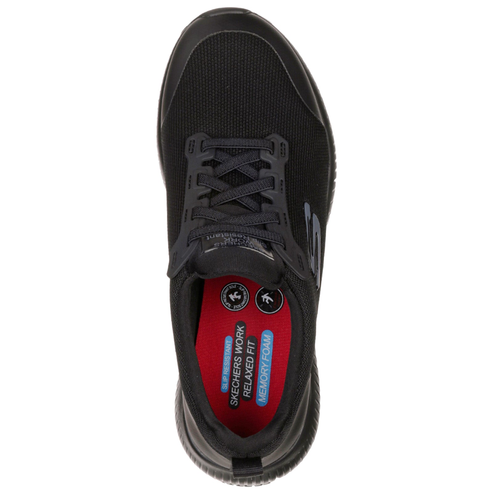 Memory foam black outlet work shoes