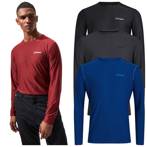 Berghaus Mens 24/7 Tech Tee Long Sleeve Crew Base Layer 4A001043