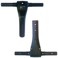 A black handlebar with a T-shape design features two horizontal grips extending from a central vertical shaft suitable for use in equipment like kayaks or boats.