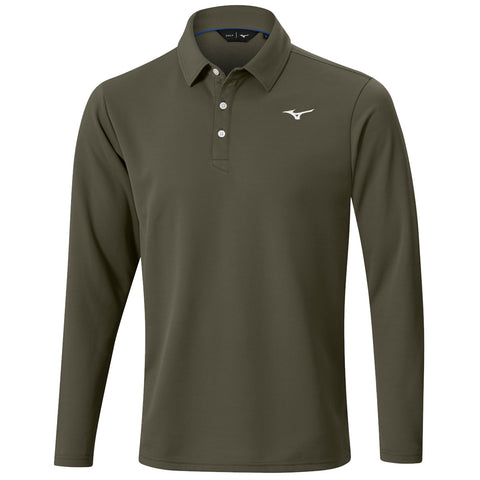 Mizuno Mens Breath Thermo Long Sleeve Polo Shirt