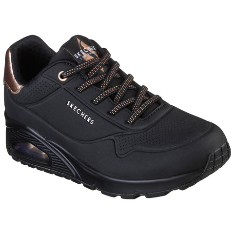 Skechers Ladies Uno Shimmer Away Trainers