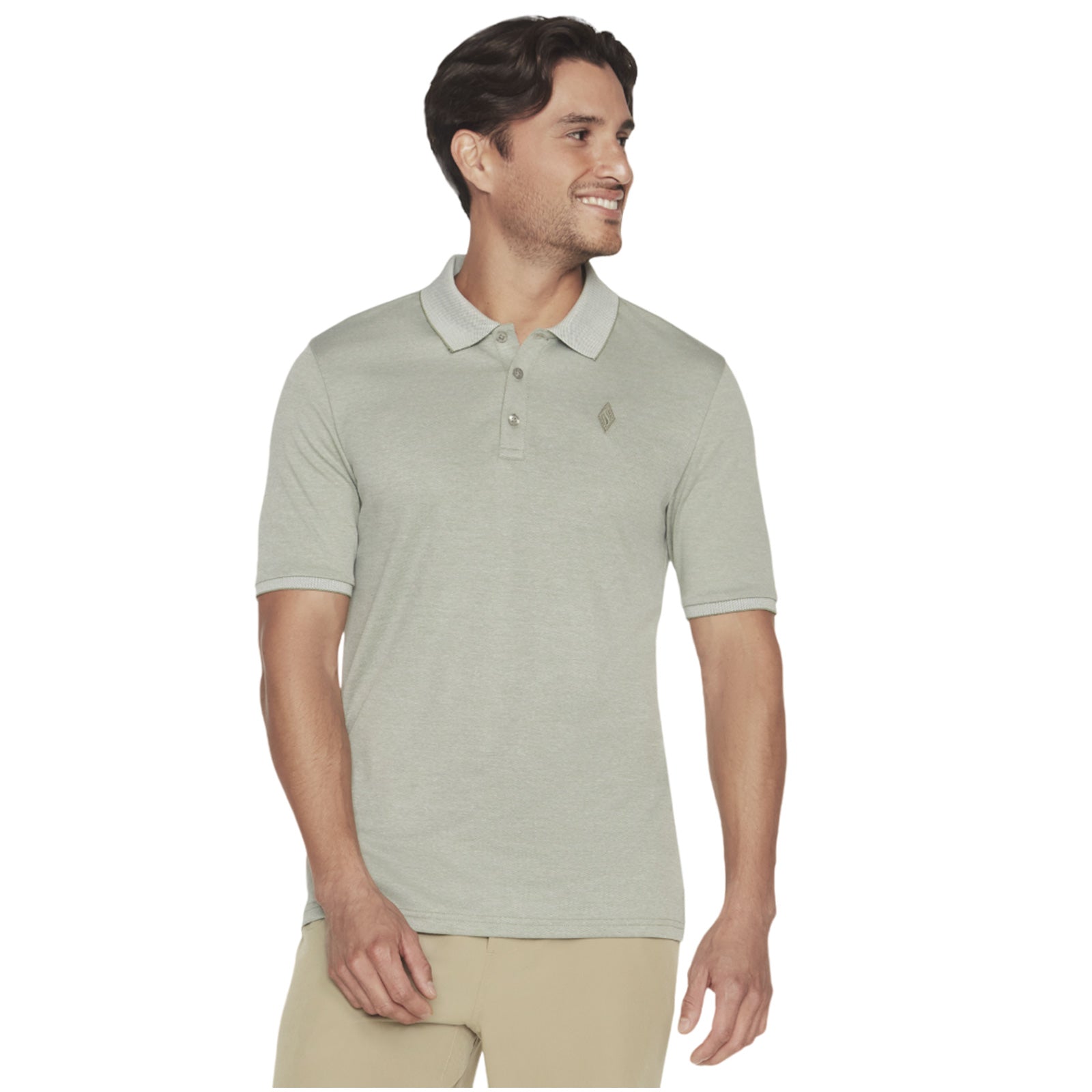 Skechers polo store shirt mens green