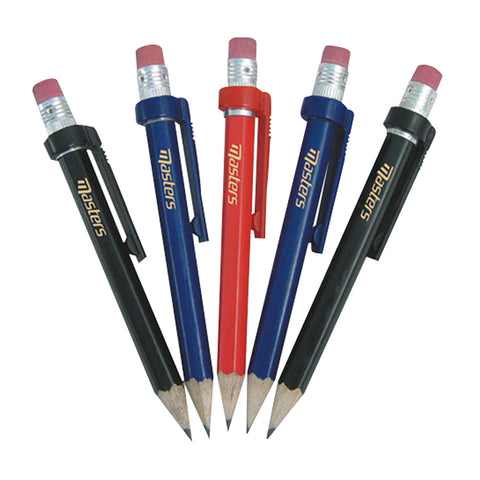 Masters Deluxe Wood Pencils with Eraser & Clip