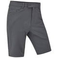 Gray shorts are displayed upright showcasing a flat front and pockets they appear lightweight and suitable for casual or athletic wear with a focus on comfort and mobility.