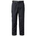 Black cargo pants with a belt are displayed standing upright on a plain background showcasing pockets and a relaxed fit suitable for outdoor activities and casual wear.