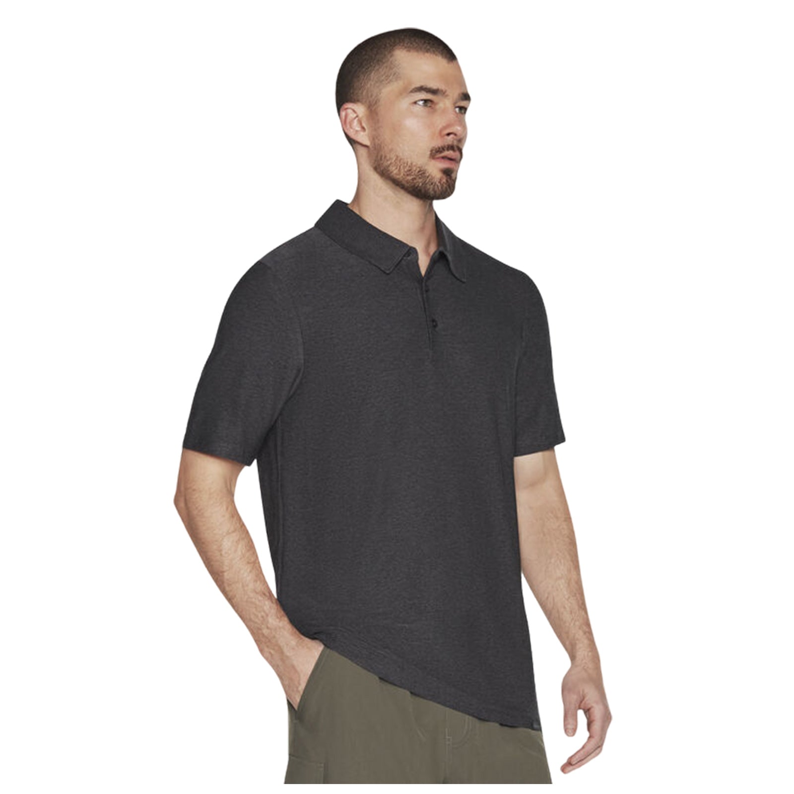 Skechers polo shirt deals black