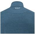 A blue long-sleeve shirt with a stand-up collar is displayed with the brand name "stuburt" embroidered on the back neck area against a plain white background.